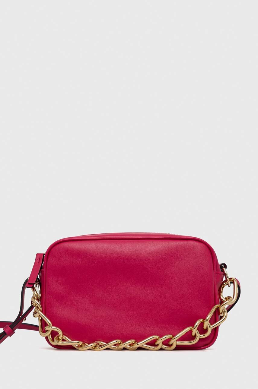 Red Valentino Кожена чанта в розово - Pepit.bg
