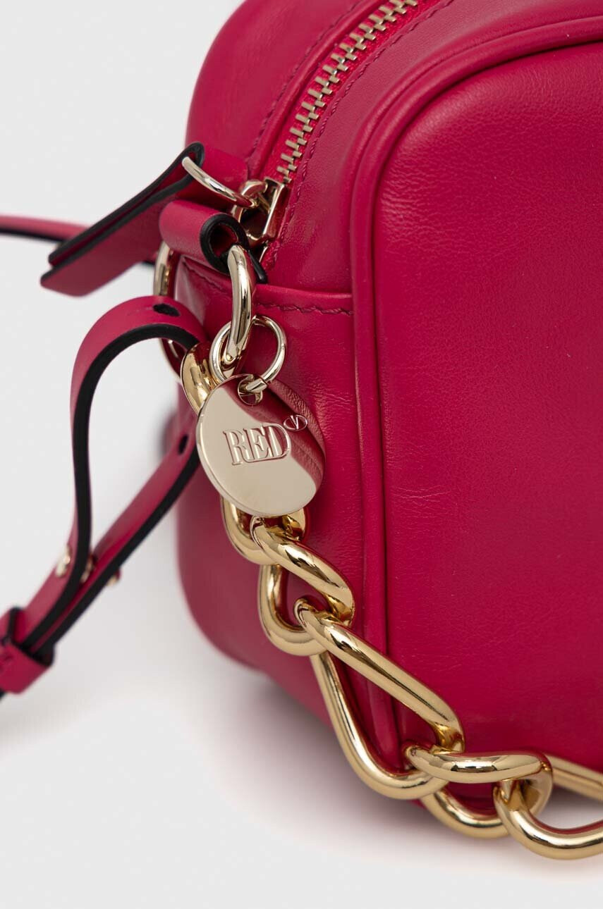Red Valentino Кожена чанта в розово - Pepit.bg