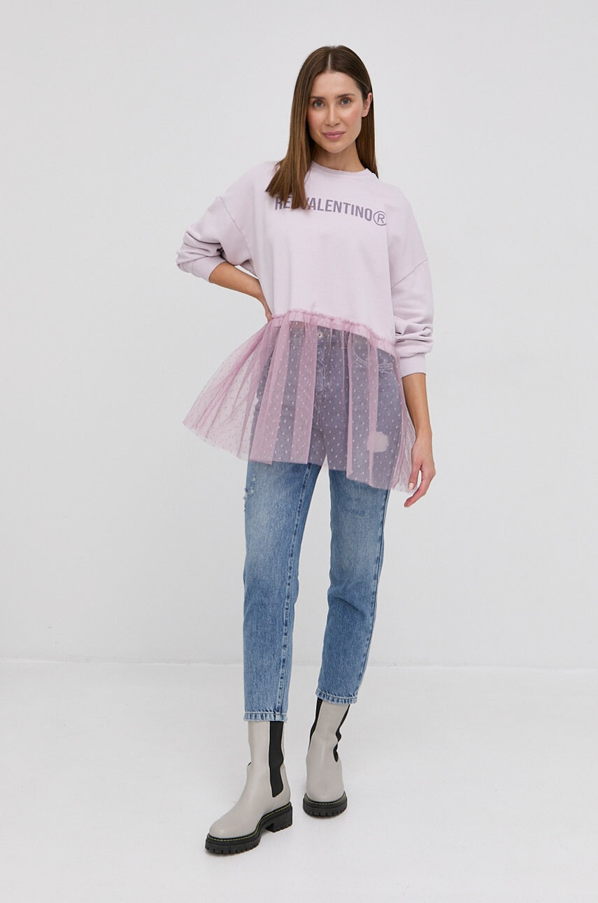 Red Valentino Памучен суичър - Pepit.bg