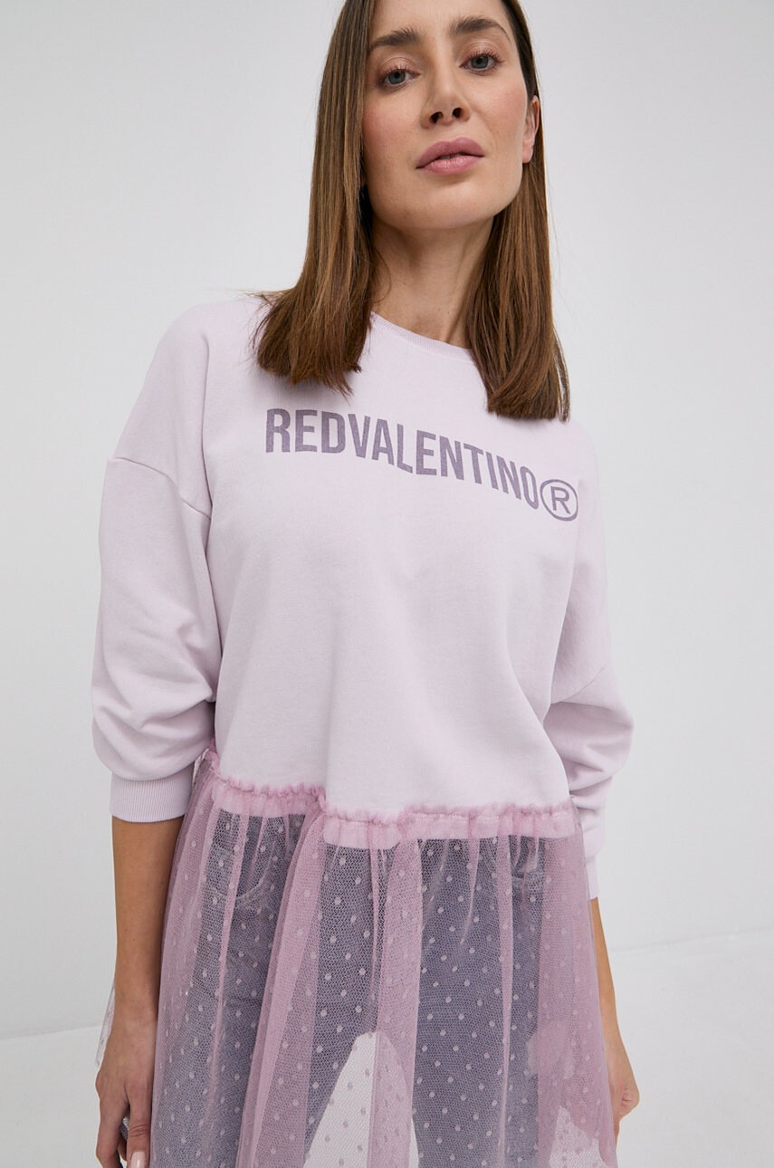 Red Valentino Памучен суичър - Pepit.bg
