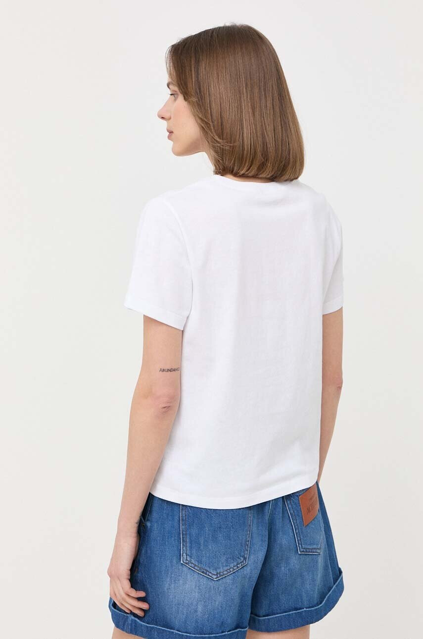 Red Valentino Памучна тениска в бяло - Pepit.bg