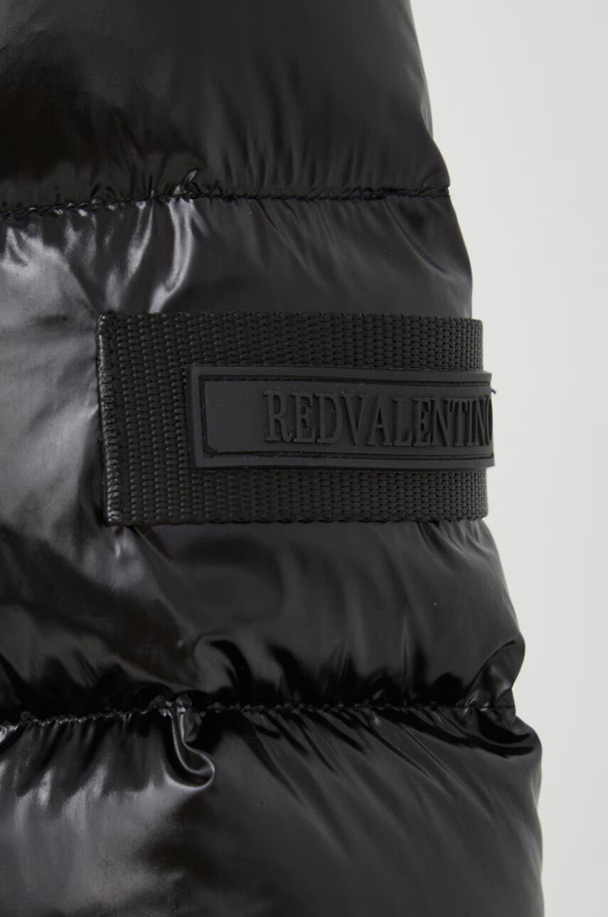 Red Valentino Пухено яке в черно с преходна изолация - Pepit.bg