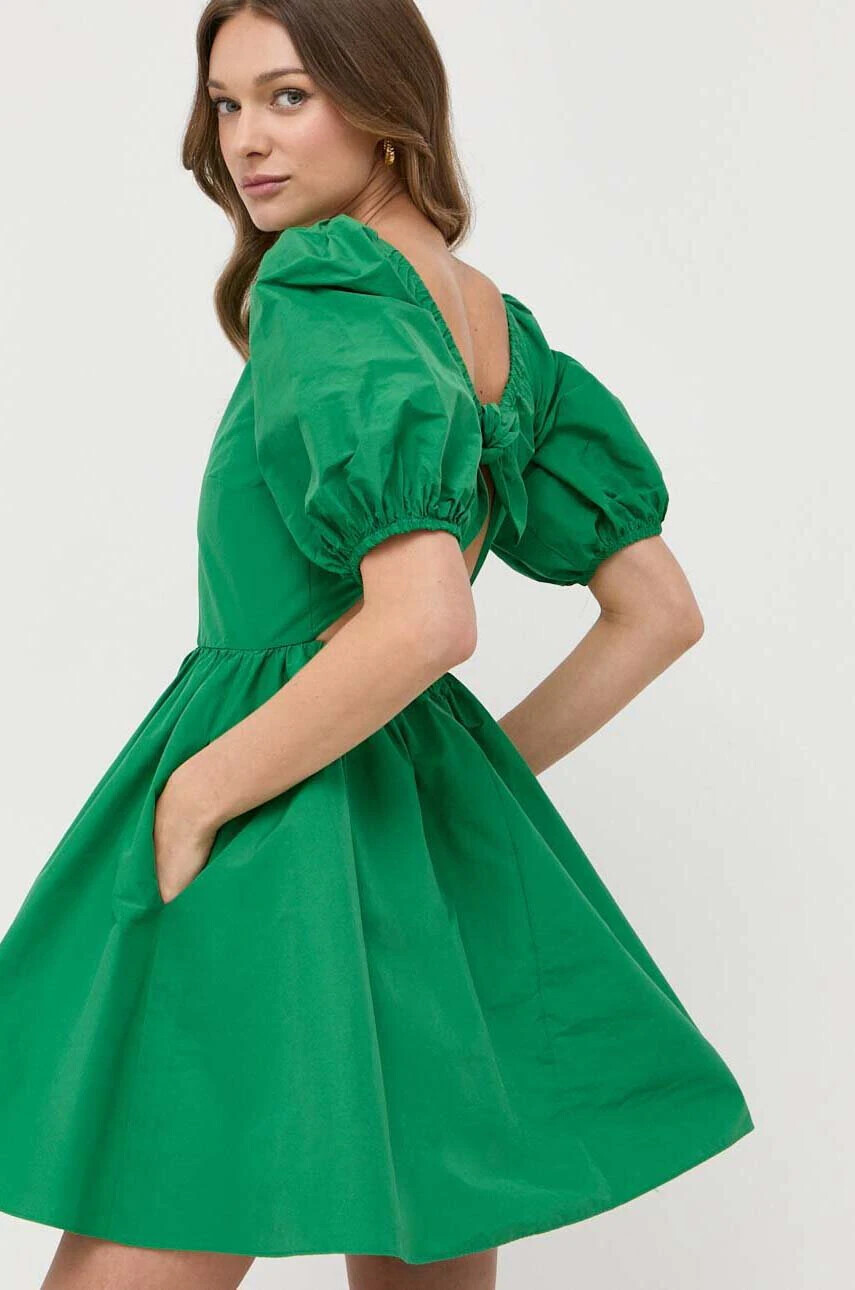 Red Valentino Рокля в зелено къс модел разкроен модел - Pepit.bg