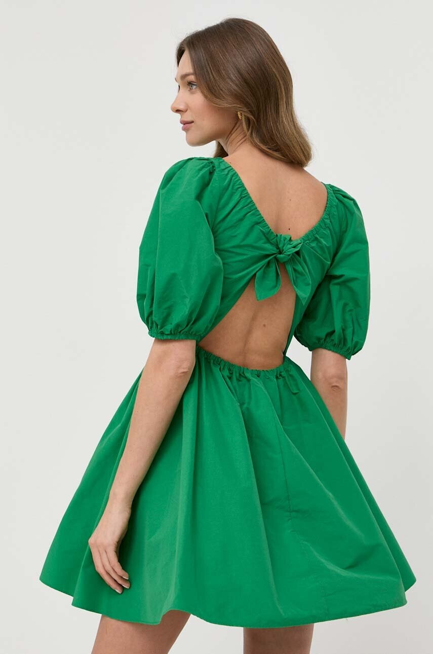 Red Valentino Рокля в зелено къс модел разкроен модел - Pepit.bg