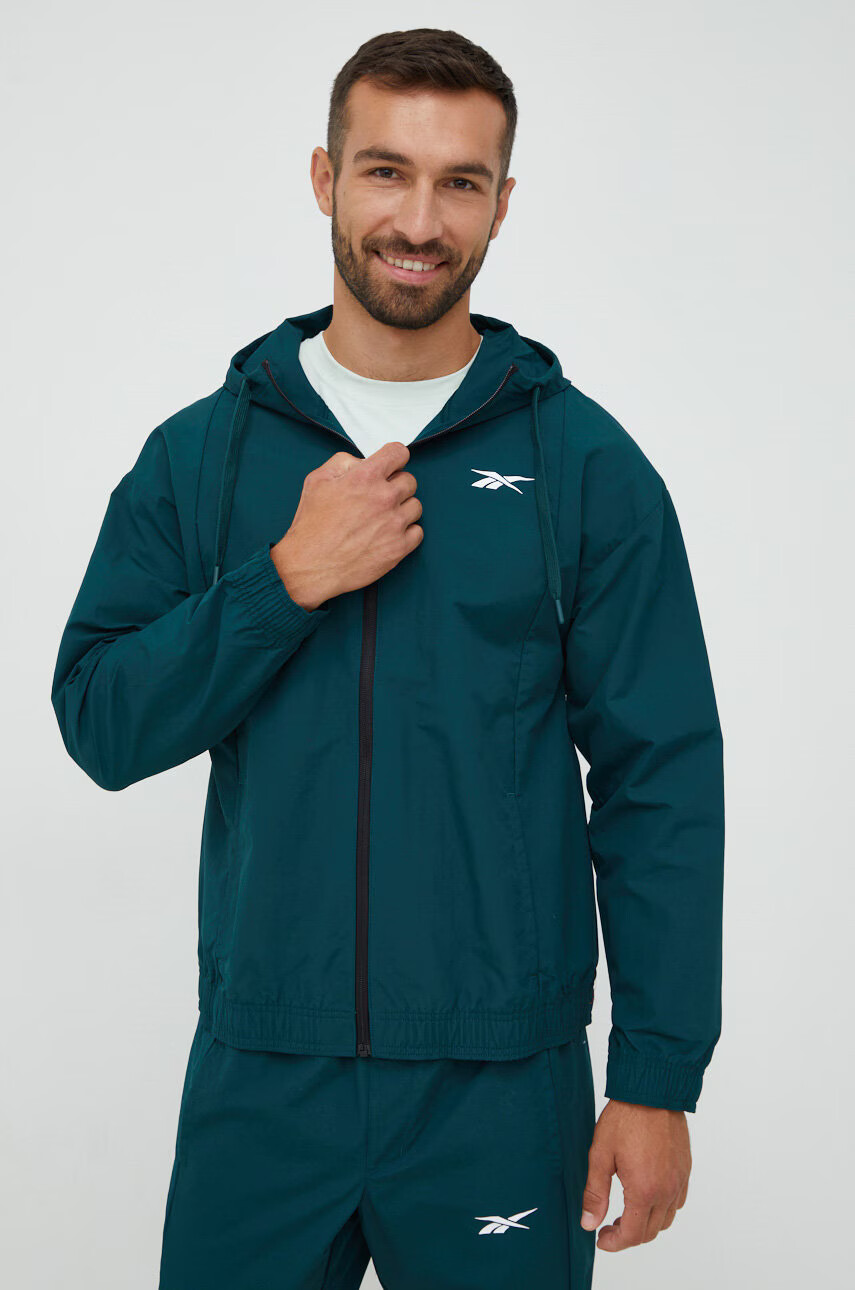 Reebok Анцуг мъжки в зелено - Pepit.bg