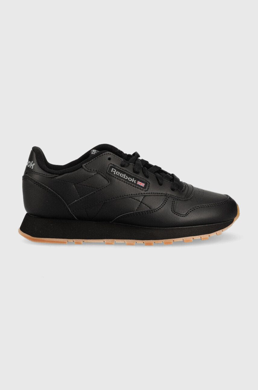 Reebok Classic Детски кожени маратонки Cl Lthr в черно - Pepit.bg