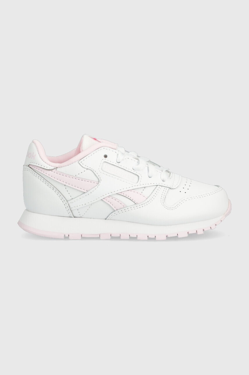 Reebok Classic Детски кожени маратонки CLASSIC LEATHER в бяло - Pepit.bg