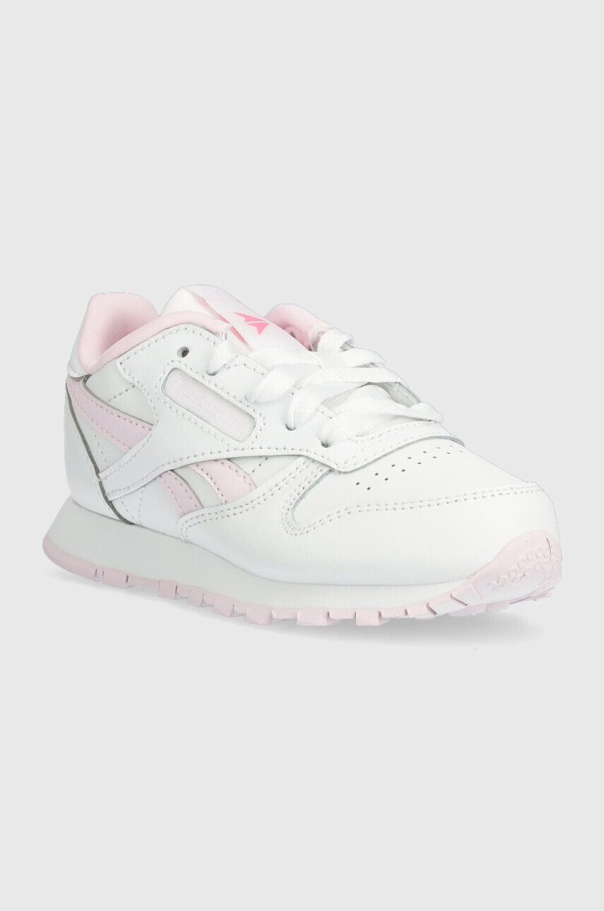 Reebok Classic Детски кожени маратонки CLASSIC LEATHER в бяло - Pepit.bg