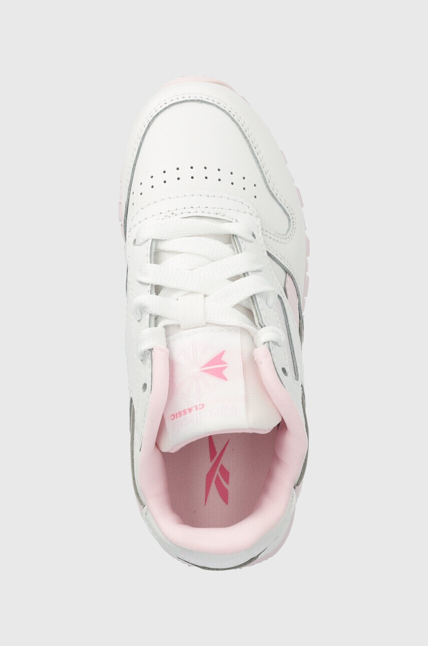 Reebok Classic Детски кожени маратонки CLASSIC LEATHER в бяло - Pepit.bg