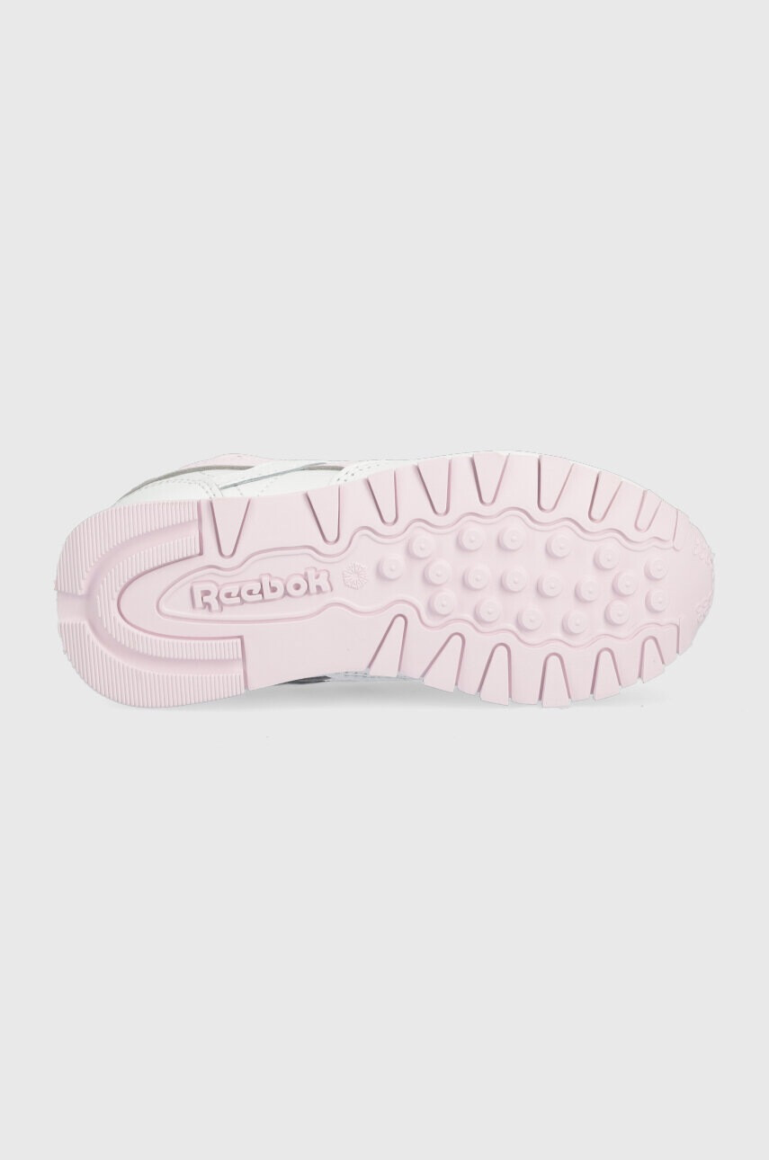 Reebok Classic Детски кожени маратонки CLASSIC LEATHER в бяло - Pepit.bg