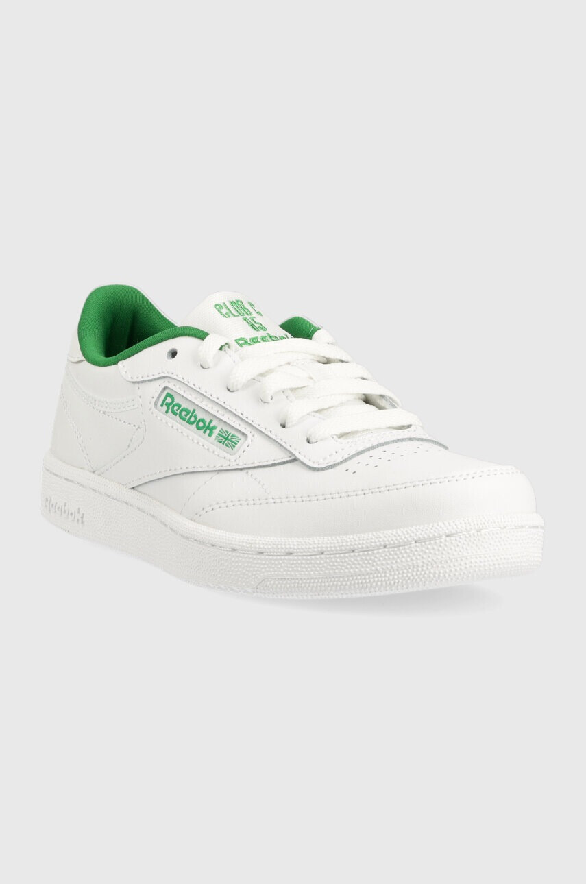 Reebok Classic Детски кожени маратонки CLUB C в бяло - Pepit.bg