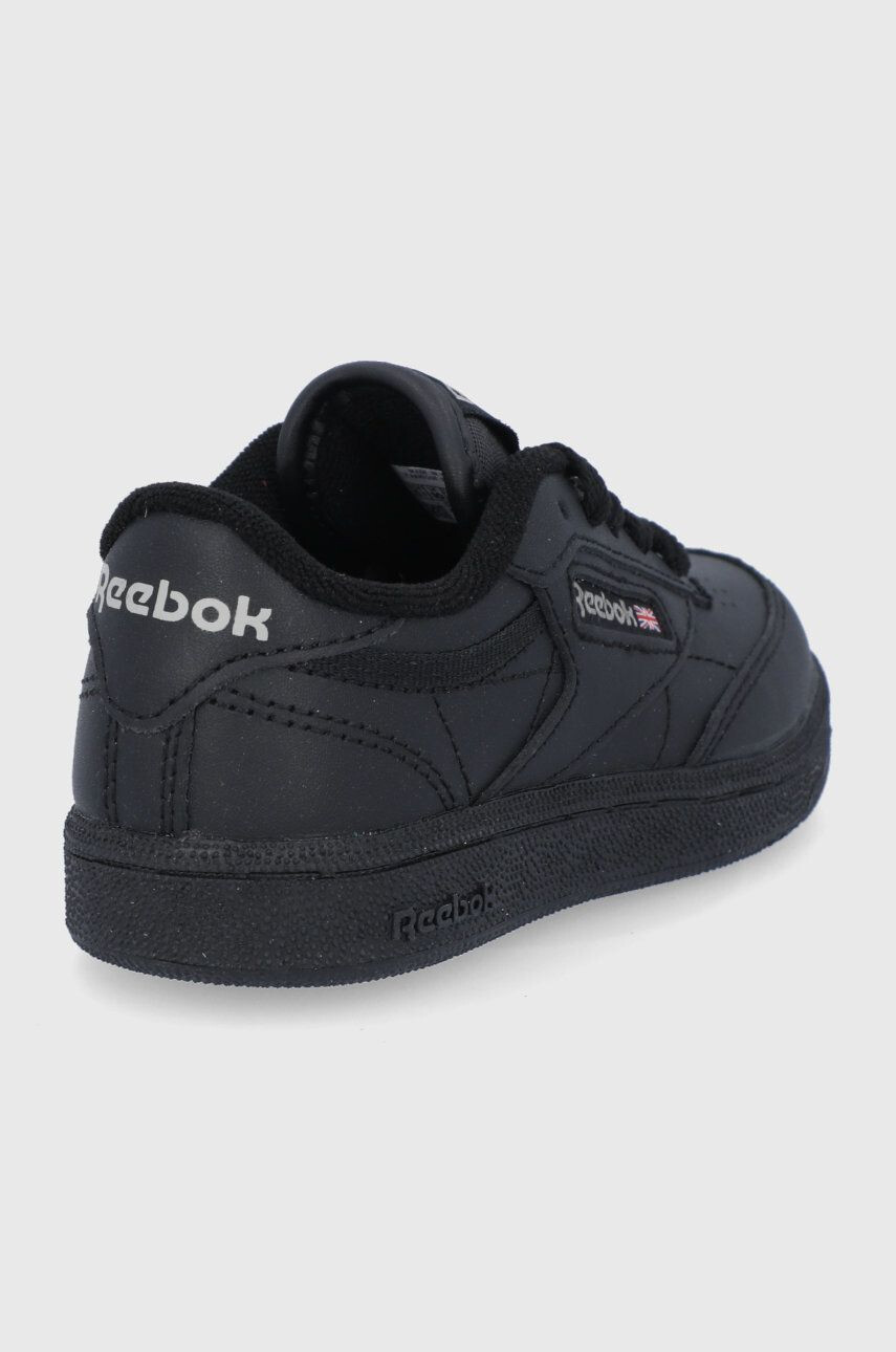 Reebok Classic Детски кожени обувки Club C BS6182 в черно - Pepit.bg