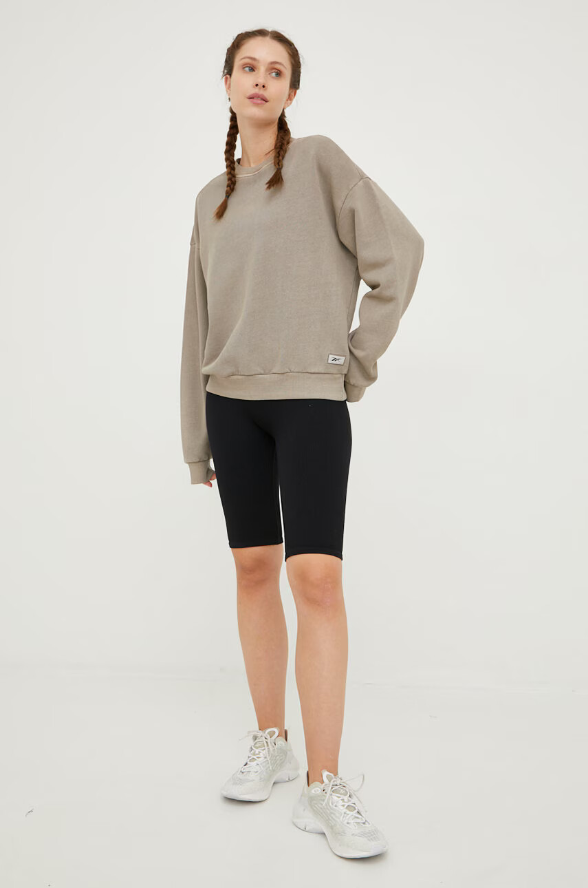 Reebok Classic Памучен суичър в сиво с изчистен дизайн - Pepit.bg