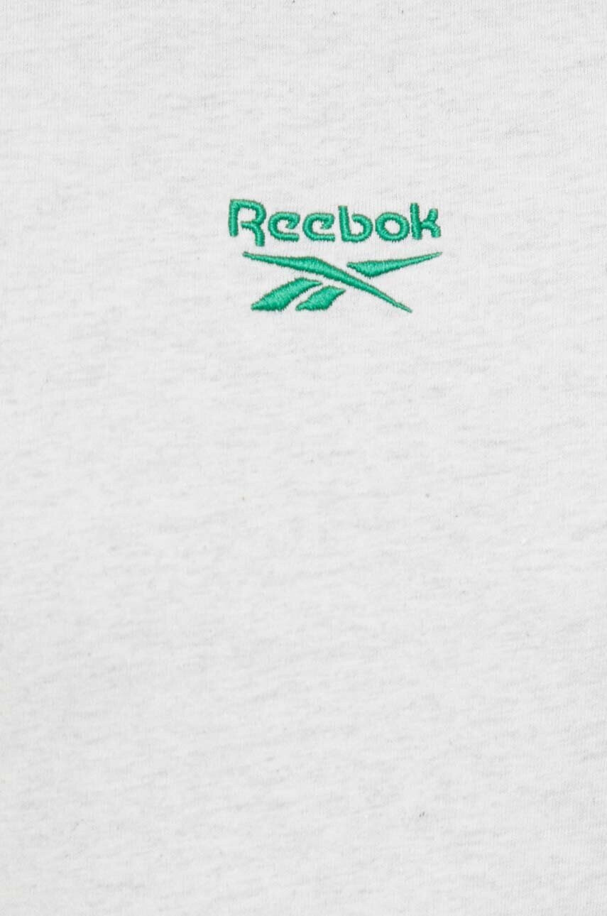 Reebok Classic Памучна тениска в сиво меланж на - Pepit.bg