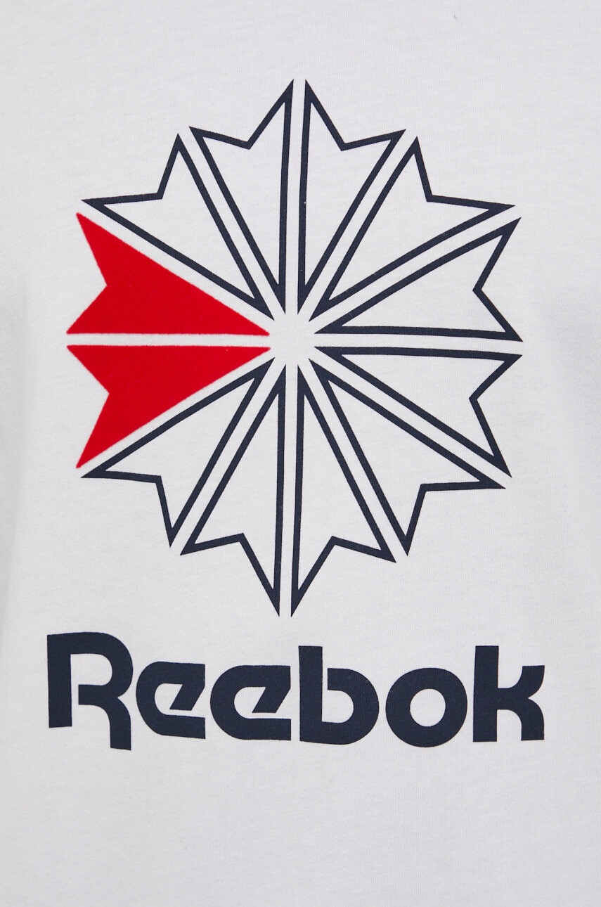 Reebok Classic Памучна тениска HD4015 в бяло с принт - Pepit.bg