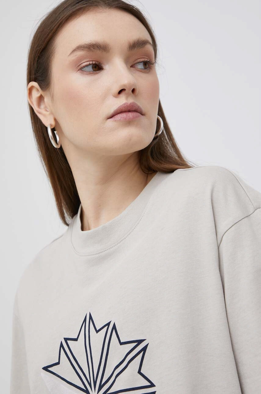 Reebok Classic Памучна тениска HD4016 в сиво с принт - Pepit.bg