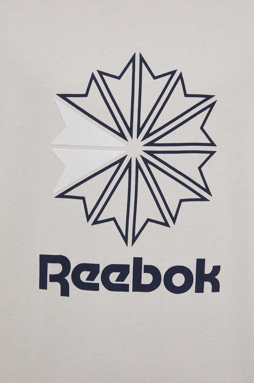 Reebok Classic Памучна тениска HD4016 в сиво с принт - Pepit.bg