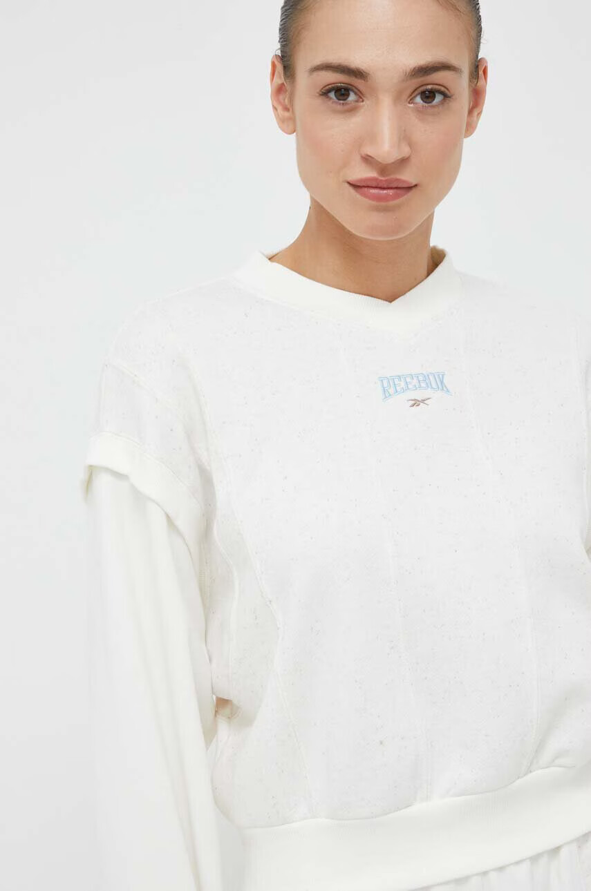 Reebok Classic Суичър в бежово меланж на - Pepit.bg