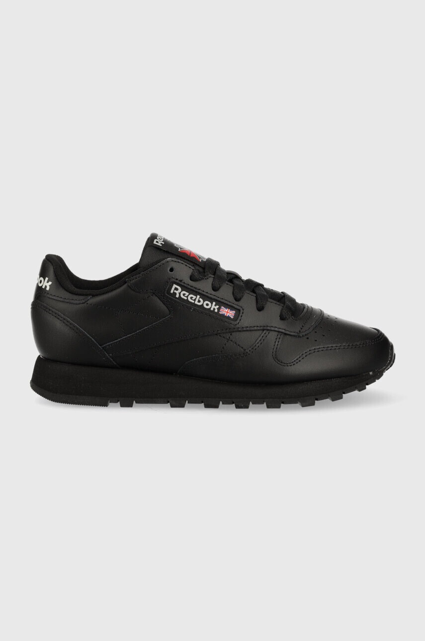 Reebok Кожени маратонки CLASSIC LEATHER в черно - Pepit.bg
