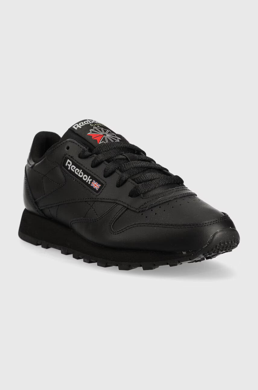 Reebok Кожени маратонки CLASSIC LEATHER в черно - Pepit.bg