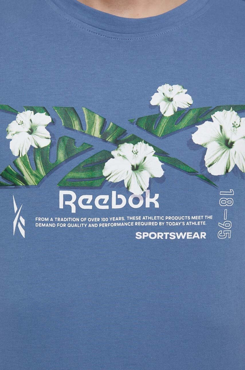 Reebok Памучна тениска HB7246 - Pepit.bg