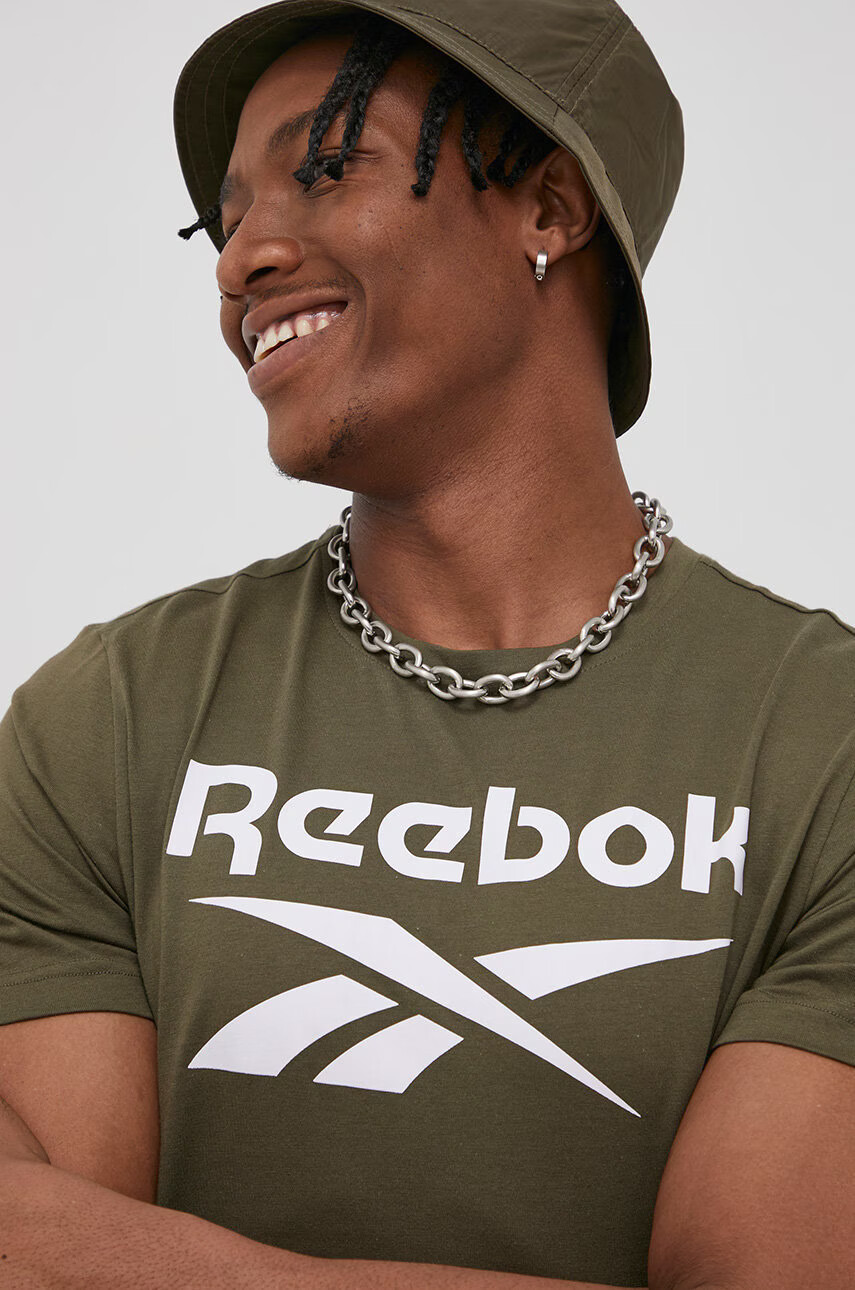 Reebok Памучна тениска HF0767 - Pepit.bg