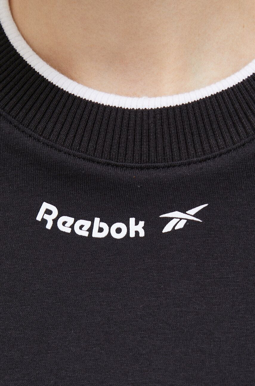 Reebok Памучна тениска в черно - Pepit.bg