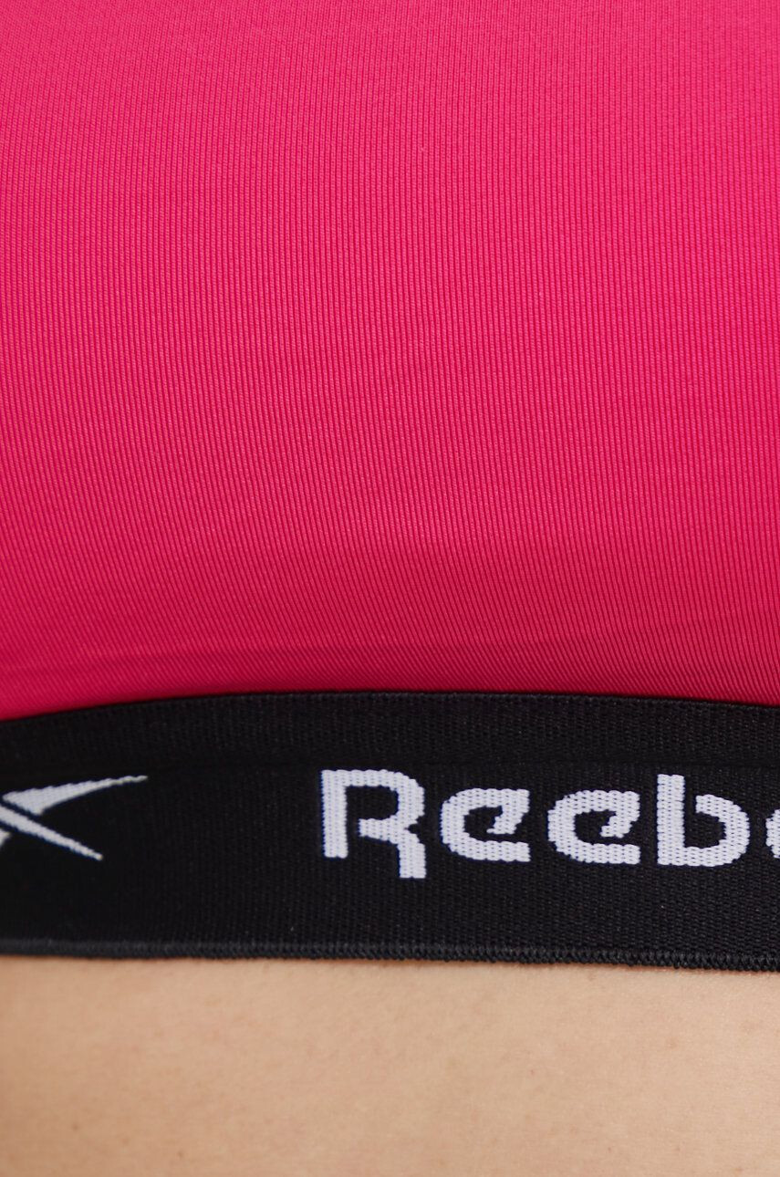 Reebok Спортен сутиен U4.F9687 в розово с изчистен дизайн - Pepit.bg