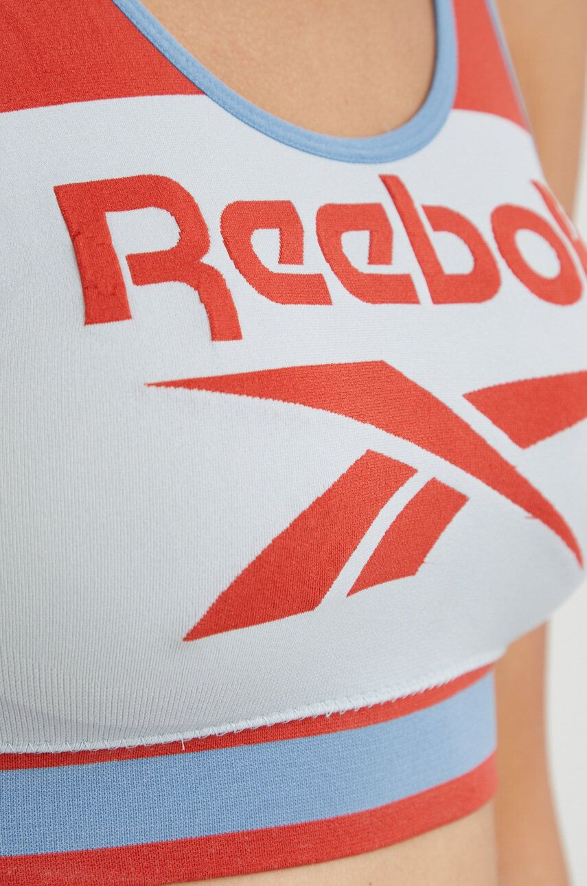 Reebok Спортен сутиен с десен - Pepit.bg