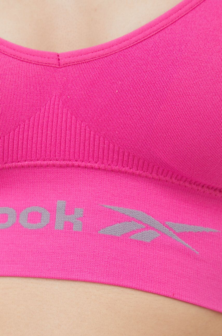 Reebok Спортен сутиен F9782 в розово с изчистен дизайн - Pepit.bg