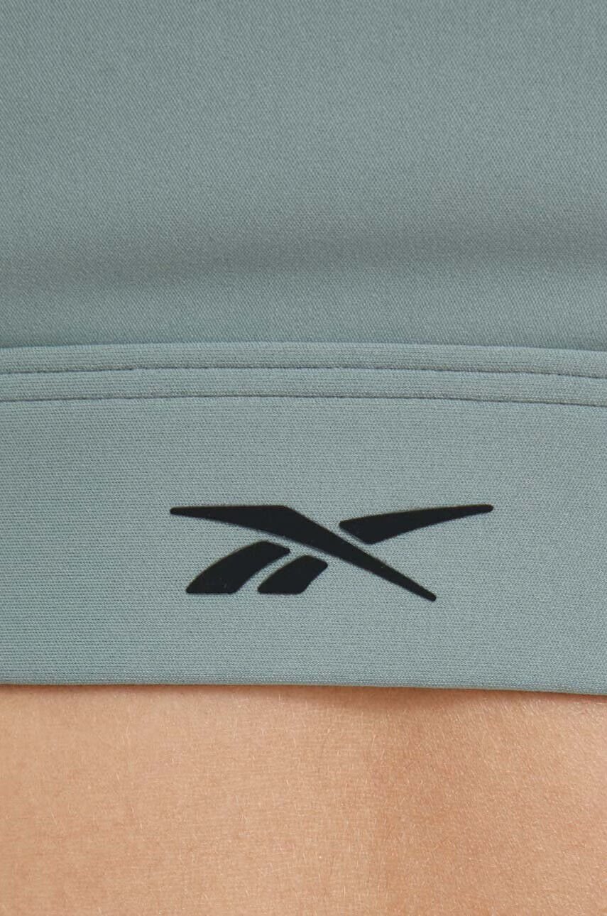 Reebok Спортен сутиен Lux в зелено с изчистен дизайн - Pepit.bg