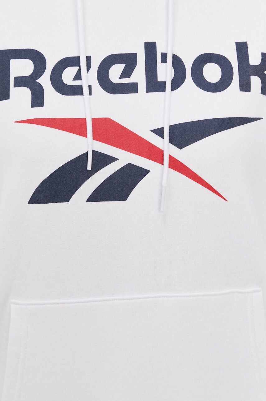 Reebok Суичър GI6700 дамски в бяло с принт - Pepit.bg
