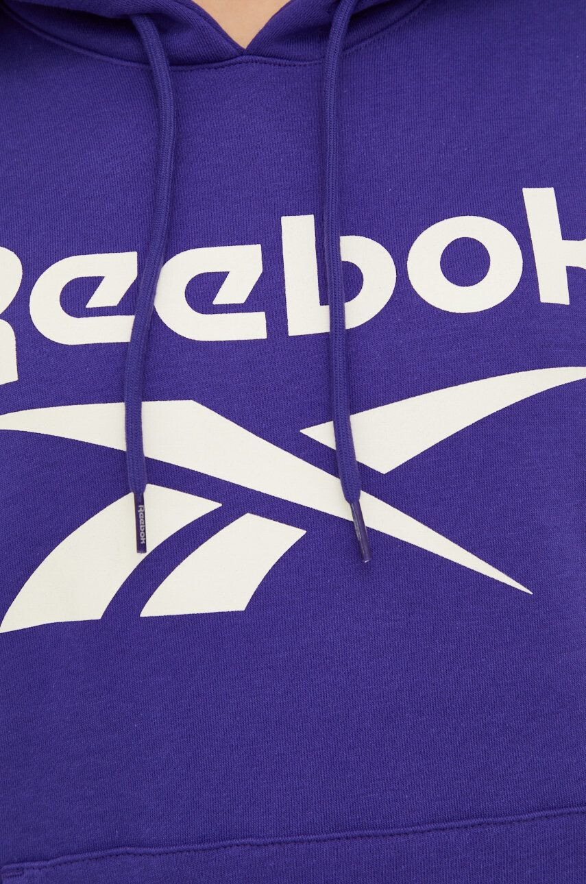 Reebok Суичър в лилаво с качулка с принт - Pepit.bg