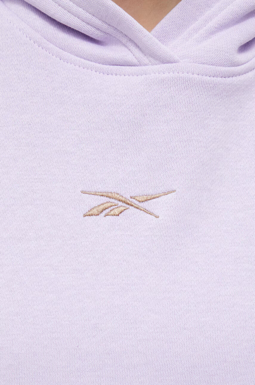 Reebok Суичър в лилаво с качулка с принт - Pepit.bg
