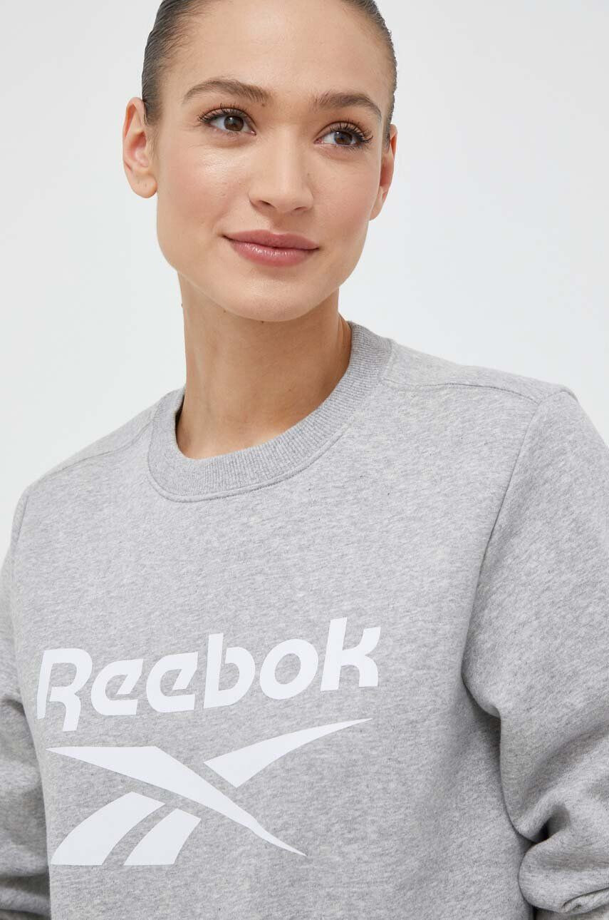 Reebok Суичър в сиво с принт - Pepit.bg