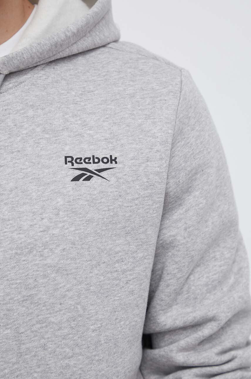 Reebok Суичър в сиво с качулка меланж на - Pepit.bg