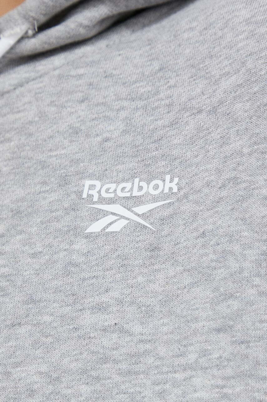 Reebok Суичър в сиво с качулка меланж на - Pepit.bg