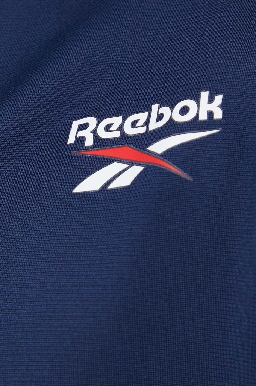 Reebok Суичър в тъмносиньо с десен - Pepit.bg