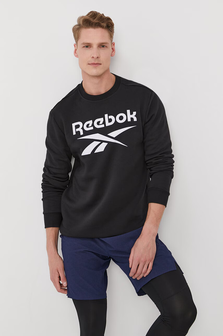 Reebok Суичър в сиво меланж на - Pepit.bg
