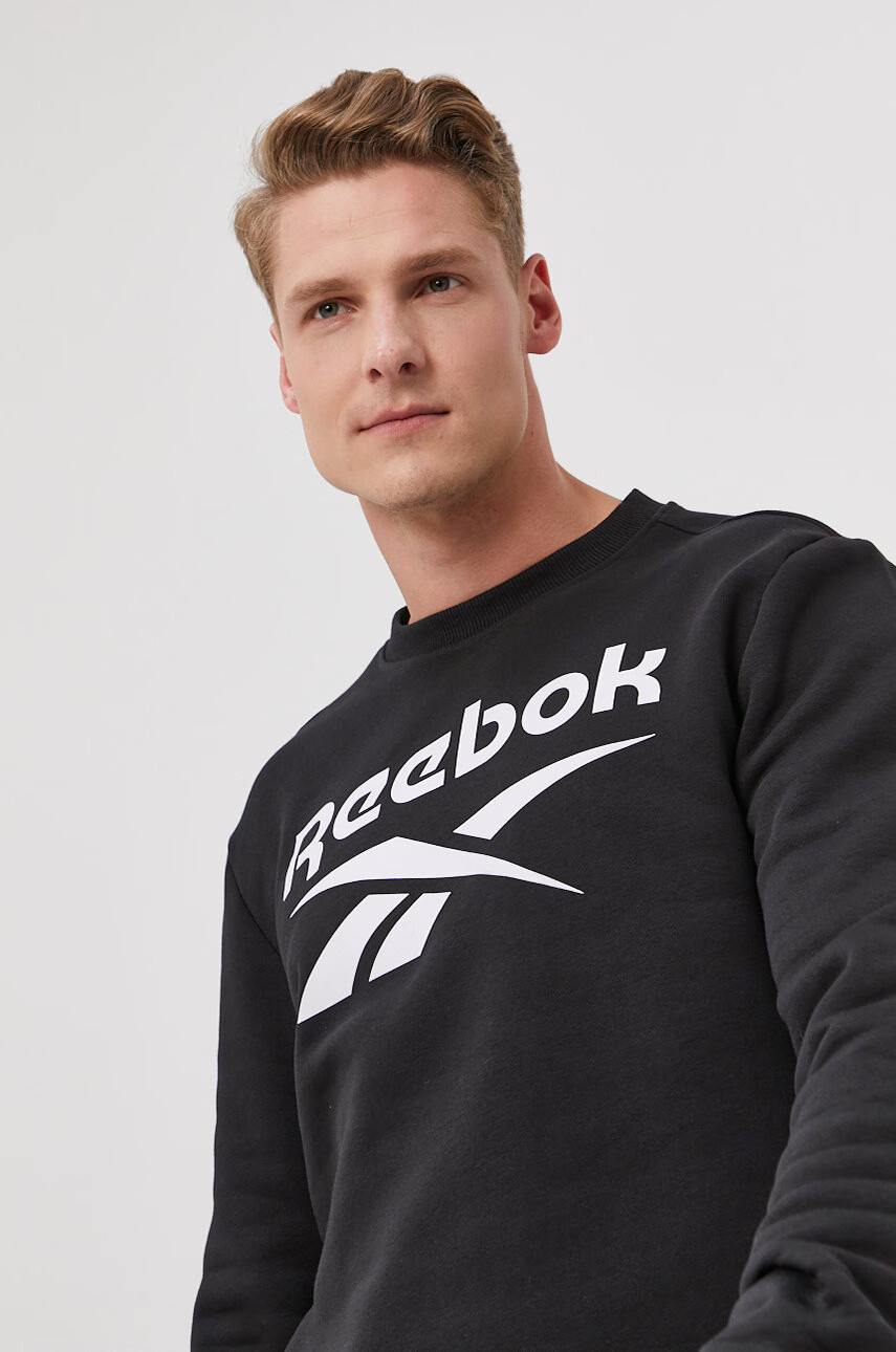 Reebok Суичър в сиво меланж на - Pepit.bg