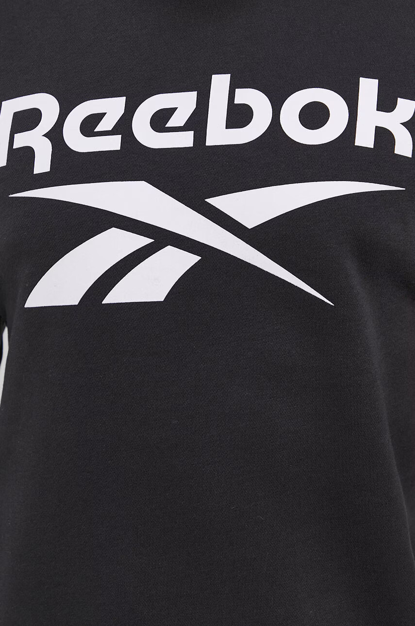 Reebok Суичър GR1654 мъжки в черно с принт - Pepit.bg