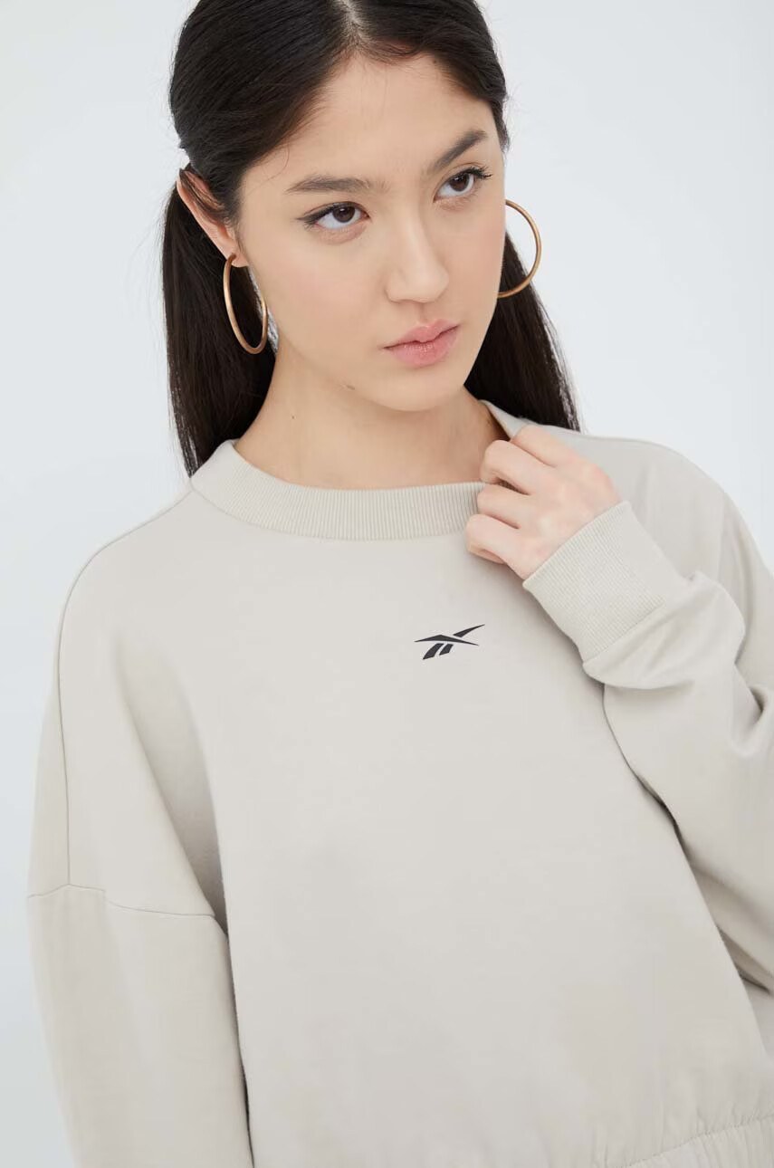 Reebok Суичър H49091 в сиво с изчистен дизайн - Pepit.bg