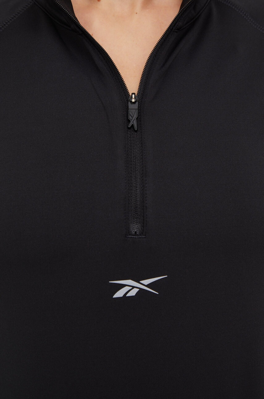 Reebok Суичър за джогинг в черно с изчистен дизайн - Pepit.bg