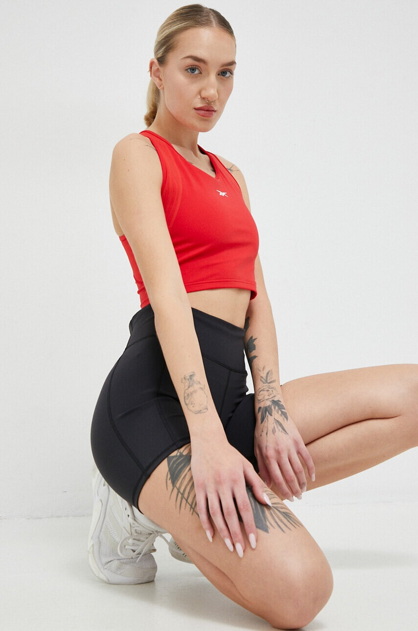 Reebok Топ за трениране Lux Perform в червено - Pepit.bg