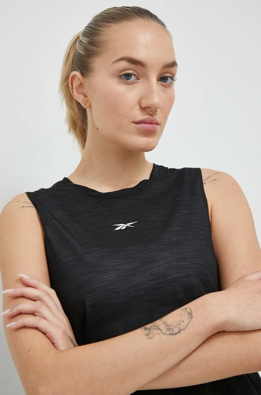 Reebok Топ за трениране Workout Ready Activchill в черно - Pepit.bg