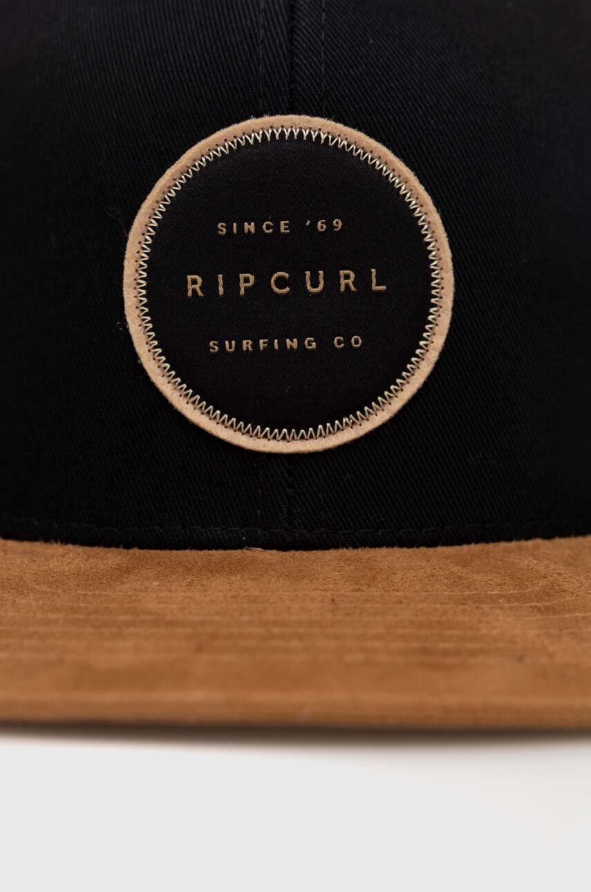 Rip Curl Шапка с козирка в черно с апликация - Pepit.bg