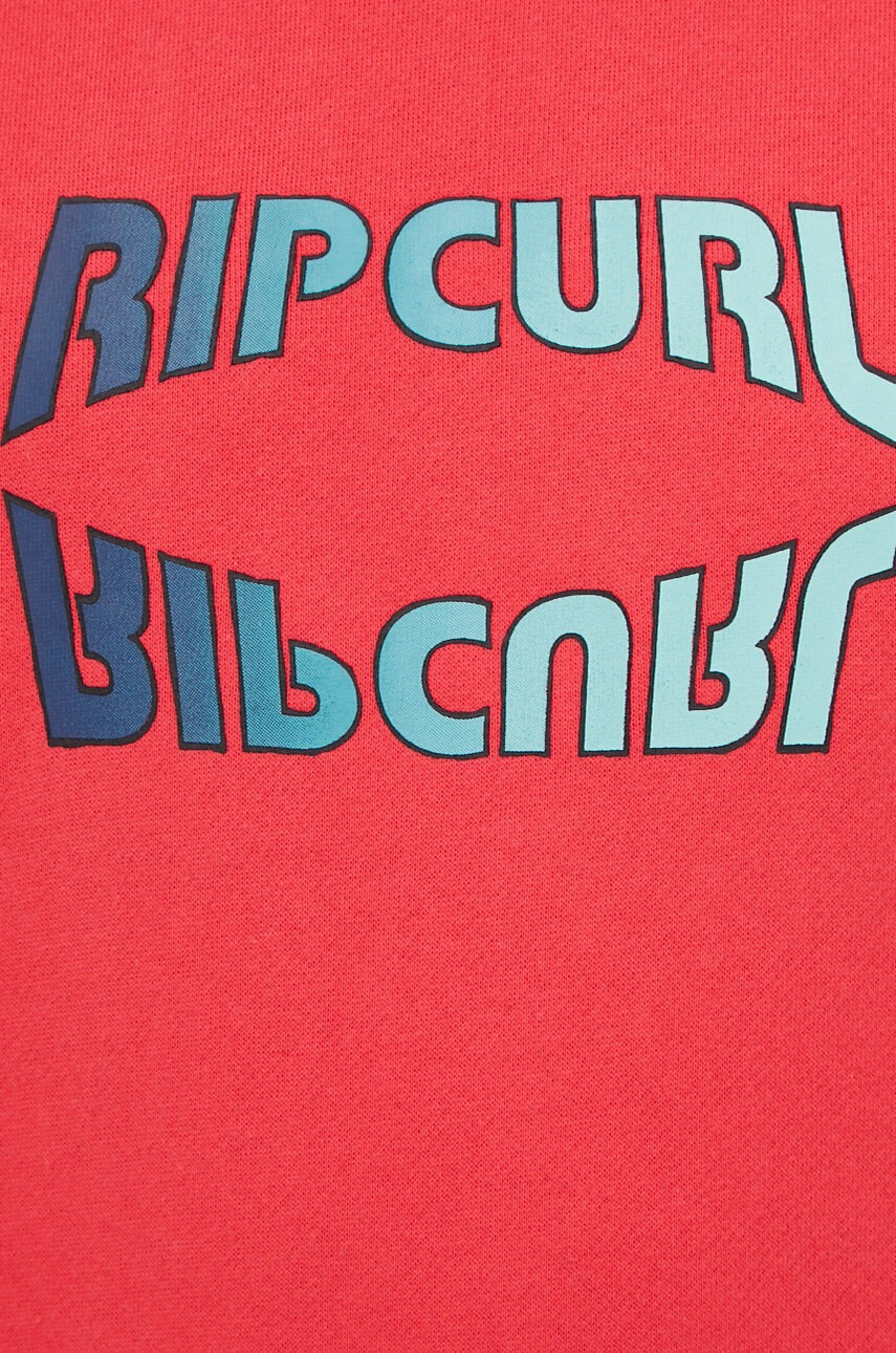 Rip Curl Суичър мъжка в оранжево с принт - Pepit.bg