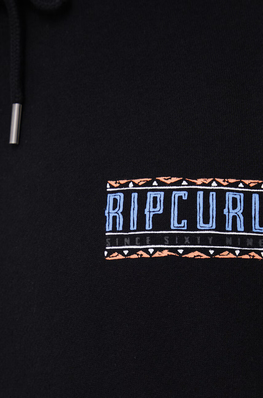 Rip Curl Суичър мъжка в черно меланж на - Pepit.bg