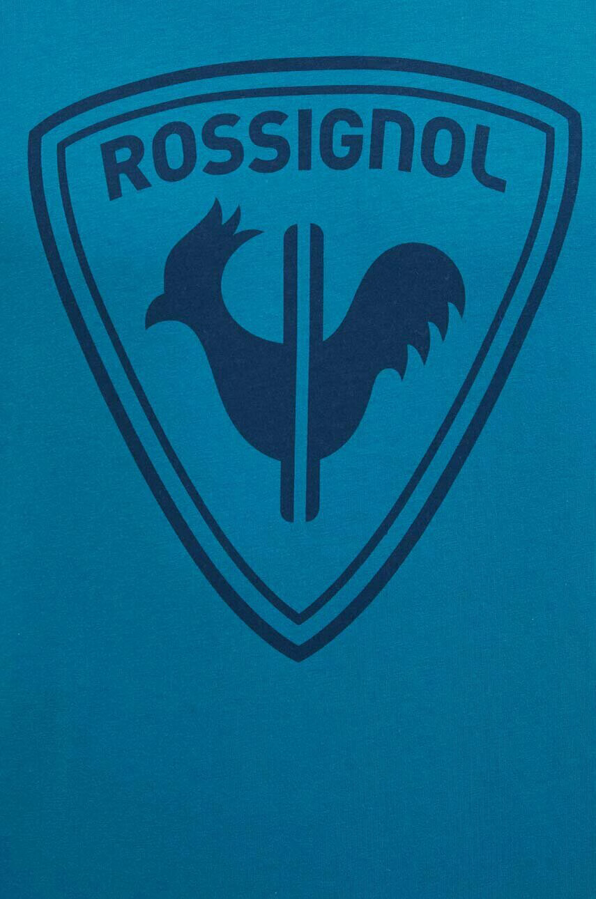 Rossignol Памучна тениска в зелено с принт - Pepit.bg