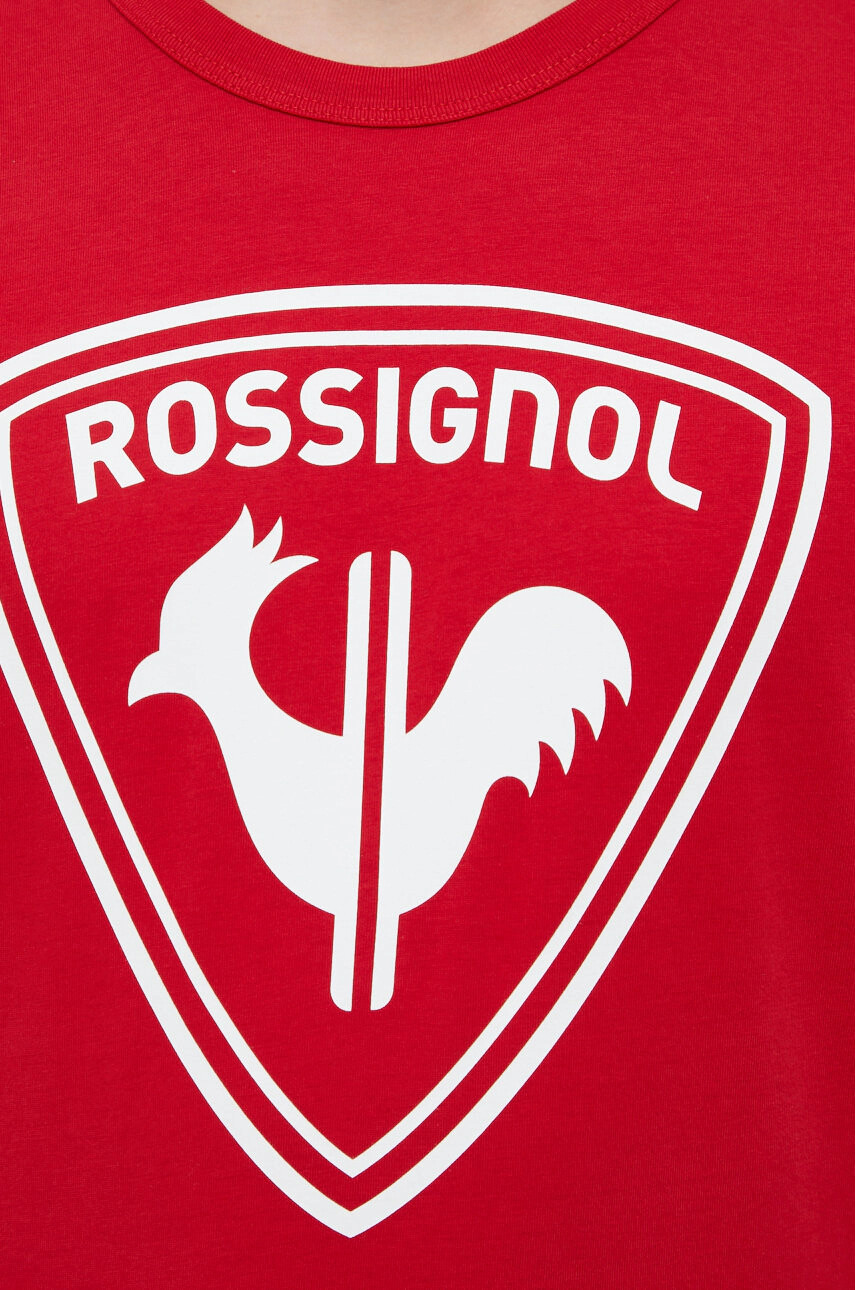 Rossignol Памучна тениска в червено с принт - Pepit.bg
